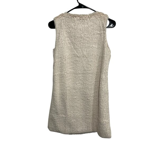 Vintage Faux Fur Two-Piece Dress Set Short Sleeve Jacket Sleeveless Dress Sz S - Picture 6 of 12